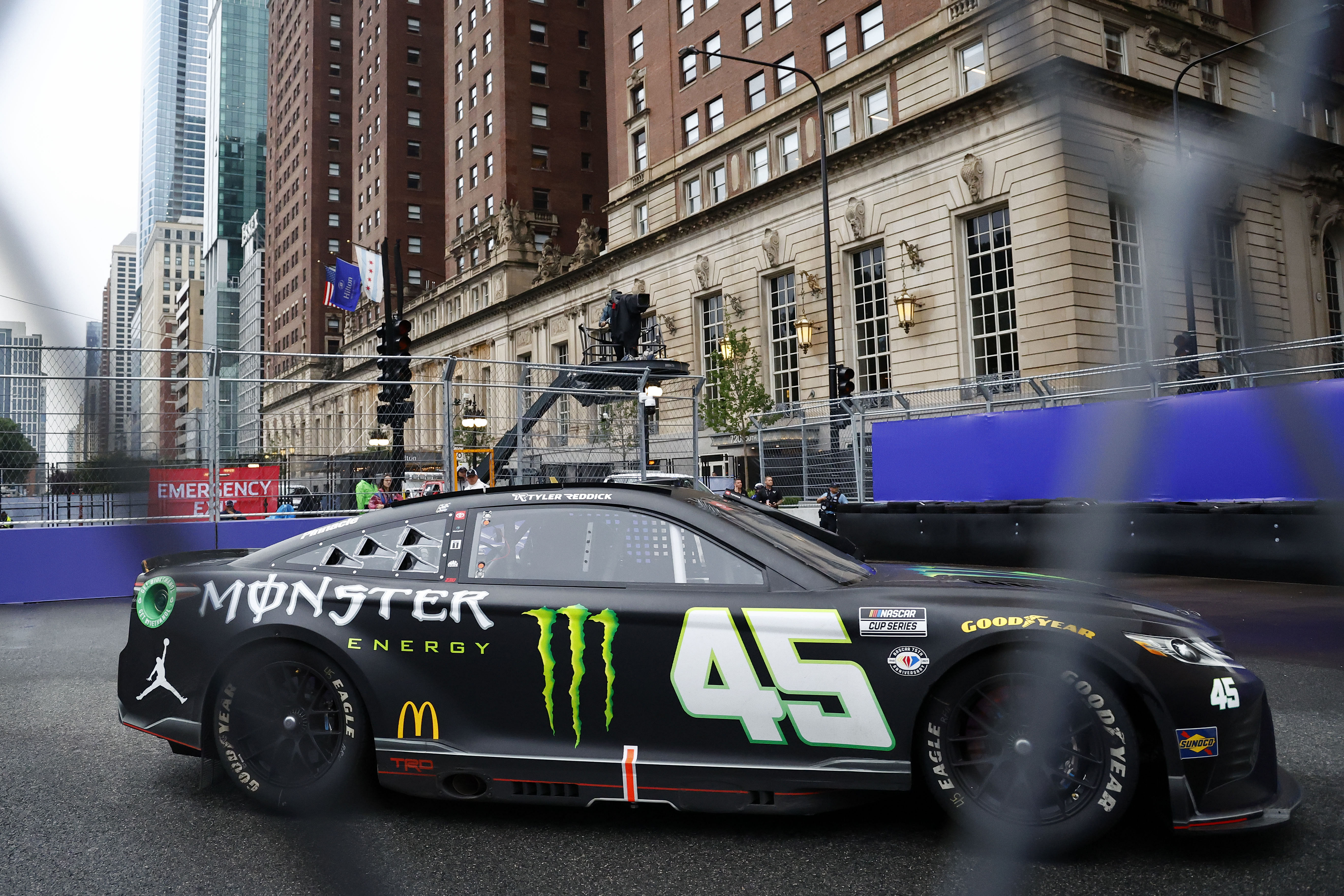 Tyler Reddick on the streets of Chicago in 2023 - Source: Imagn